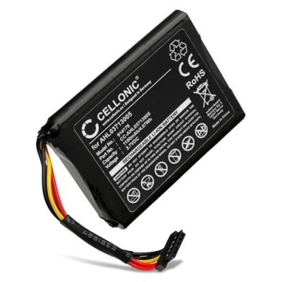 Abbildung von subtel® GPS Ersatz Akku VF3A Ersatzakku für Tomtom 4EL0.001.01 Live 125 Western Europe XL 340M 340TM Navigationsgerät 1100mAh Navi Batterie