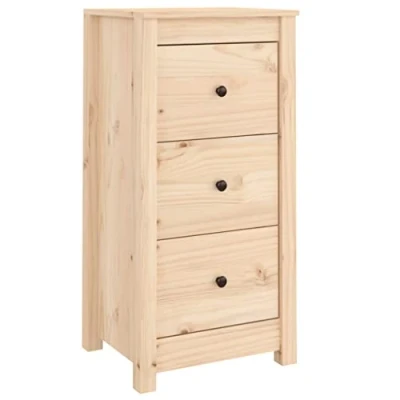 Abbildung von vidaXL Sideboard mit Schubladen Kommode Anrichte Schrank Beistellschrank Mehrzweckschrank Schubladenschrank 40x35x80cm Massivholz Kiefer
