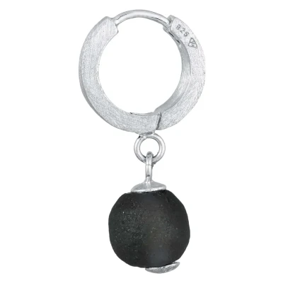 Abbildung von Kuzzoi Single HOOP Ohrringe, Herren, Größe: One Size, Silber