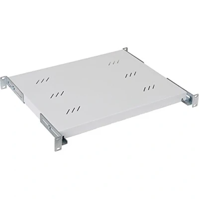 Abbildung von Triton Shelf with Perforation 1U 550 mm Black Rack Zubehör (Black, 40 kg, mm, 1U)