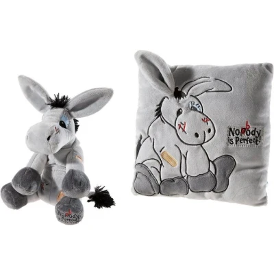 Abbildung von Heunec® Kuscheltier Esel Murphy und Kissen (Set, 2 St., Plüschtier Kissen), enthält recyceltes Material