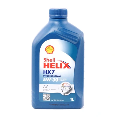 Abbildung von Shell Helix HX7 Professional AV 5W 30 1l Motoröl 550046311 VOLKSWAGEN: Polo V Schrägheck, Touran I, Eos, SKODA: Octavia II 2 Combi