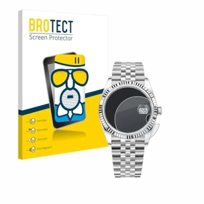 Abbildung von BROTECT Entspiegelungs Schutzglas für Rolex Oyster Perpetual Datejust 36 Schutz Folie Panzerfolie Glas Matt [Extrem Kratzfest 9H, Anti Reflex]