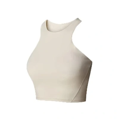 Abbildung von The North Face Refina Longline BRA Sportbh mit mittlerer Stützkraft, Damen, Größe: 38/40, White dune