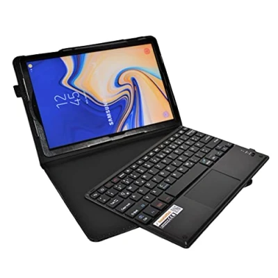 Abbildung von MQ21 für Galaxy Tab S4 10.5 Bluetooth Tastatur Tasche mit Touchpad Samsung Hülle und LTE SM T835, WiFi T830 Deutsch QWERTZ