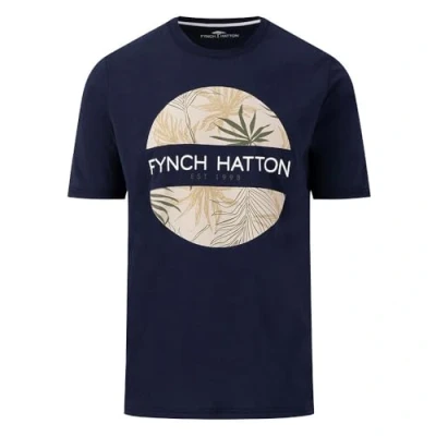Abbildung von Fynch Hatton Tshirt print, Herren, Größe: XXL, Marine