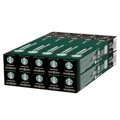 Abbildung von STARBUCKS Ristretto Shot by Nespresso, Dunkle Röstung, Kaffeekapseln 10 x (100 Kapseln)