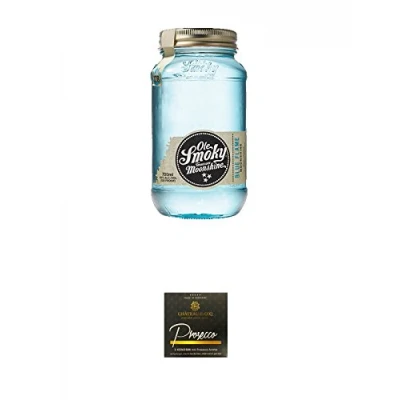 Abbildung von Ole Smoky Moonshine Blue Flame (128 proof) 0,7 Liter MAGNUM + Chateau du COQ Prosecco Kondom 1er