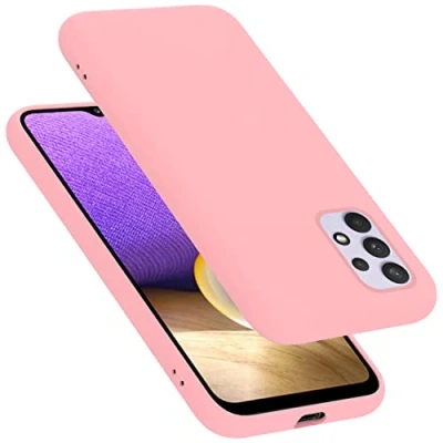 Abbildung von Cadorabo Hülle kompatibel mit Samsung Galaxy A33 5G Silikon Handyhülle für Case aus flüssigem stoßfeste dünne TPU Schutzhülle Liquid PINK
