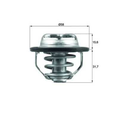 Abbildung von MAHLE ORIGINAL TX 122 82 Kühlwasserthermostat mit Dichtung OPEL: Astra G Coupe, Vectra C Limousine, Caravan, ALFA ROMEO: 159 Sportwagon