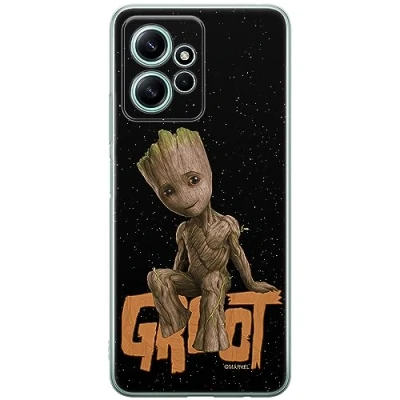 Abbildung von ERT GROUP Handyhülle für Xiaomi REDMI Note 12 4G Original und offiziell Lizenziertes Marvel Muster Groot 005 optimal an die Form des Handy angepasst, hülle aus TPU