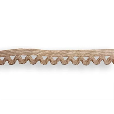 Abbildung von Fashion Sonderposten (ab 1,35/M) Wäschegummi Borte elastisch Gummiband Gummi Spitze 16mm in Beige, 5 M
