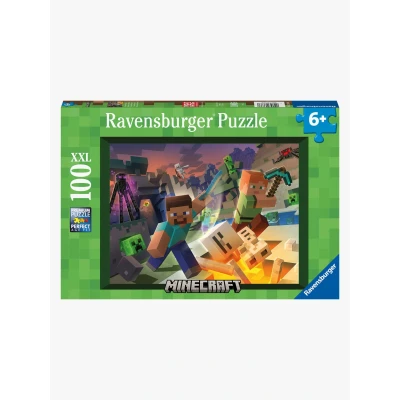 Abbildung von Ravensburger 100 XXL Monster Minecraft Puzzle für Kinder, Größe: One Size, Multi coloured