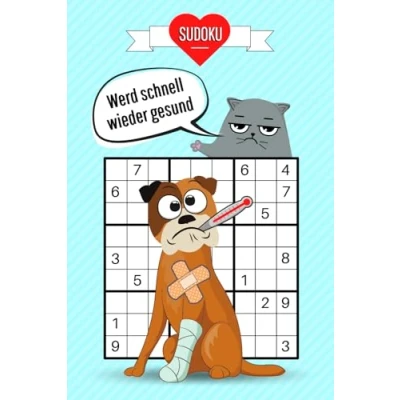 Abbildung von Werd schnell wieder gesund Sudoku: Ein lustiges Genesungsgeschenk zur Aufmunterung und Gute Besserung Geschenk für den Krankenhausaufenthalt