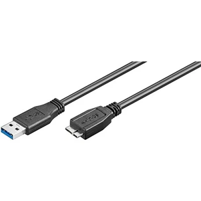 Abbildung von Goobay 95734 USB 3.0 Super Speed Kabel, 0,5 m schwarz