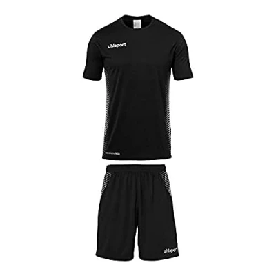 Abbildung von Uhlsport Kinder Score Trikot&amp;Shorts Kit, schwarz/Weiß, 116