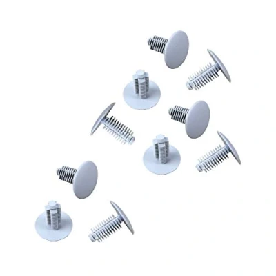 Abbildung von LST 10x TANNENBAUM BEFESTIGUNG CLIPS VERKLEIDUNG UNIL Ø 8mm Kopf 24mm grau