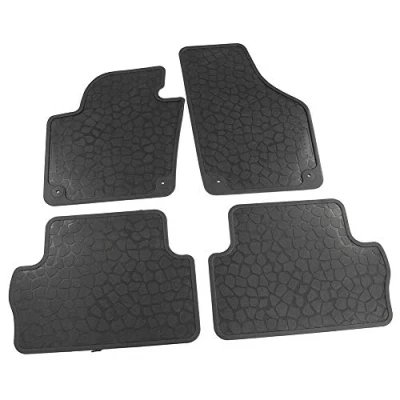 Abbildung von Seat 7N5061500041 Gummi Fußmatten Allwettermatten 4X Gummimatten v+h schwarz, mit Alhambra Schriftzug