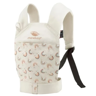 Abbildung von manduca Doll Carrier Geeignet für Kleinkinder ab 18 Monaten Puppenzubehör Puppentragetuch aus Bio Baumwolle Babypuppen und Kuscheltiere