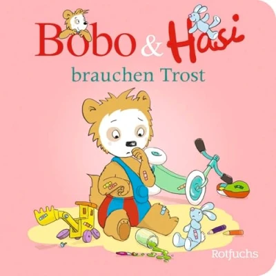 Abbildung von Bobo &amp; Hasi brauchen Trost: Pappbilderbuch Kinder ab 1 Jahr