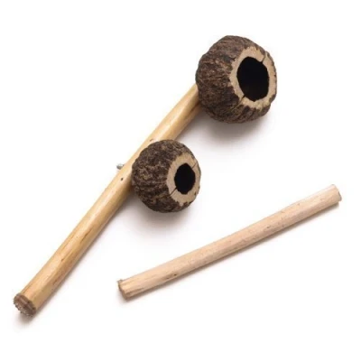 Abbildung von Brasilianisch Afrikanische Agogo De Castanha Capoeira Samba Brust Sattel Musikinstrument