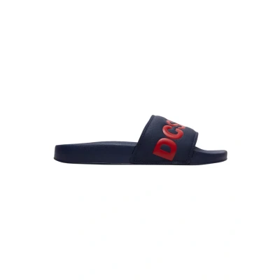 Abbildung von DC Shoes Badesandale, Herren, Größe: 48.5, Navy/red Lederimitat/textil