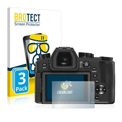Abbildung von BROTECT Schutzglas für Leica V LUX 5 (3 Stück) Schutzfolie Panzer Folie Glas [Extrem Kratzfest 9H, Anti Fingerprint, Ultra Transparent]