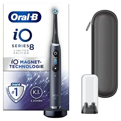 Abbildung von Oral B Elektrische Zahnbürste iO Series 8, Aufsteckbürsten: 1 St., mit Reiseetui