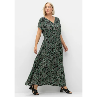 Abbildung von Sheego Maxikleid, Damen, Größe: 40, Schwarz grün