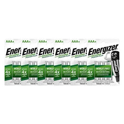 Abbildung von Energizer NiMH Power Plus AAA 700mAh Blisterpackung mit 24 Akkus