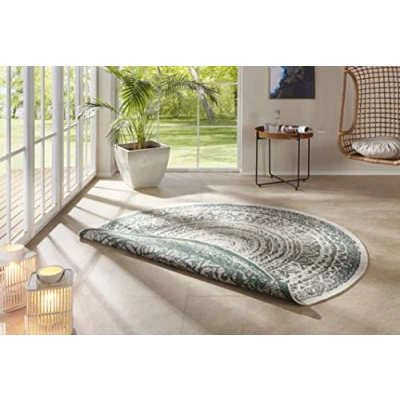 Abbildung von freundin Home Collection Teppich &quot;Rosica&quot;, rund, In &amp; Outdoor, Wetterfest, Balkon, Garten, Wohnzimmer, Wasserfest