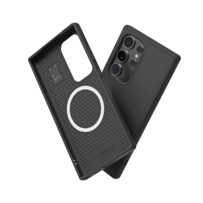Abbildung von RhinoShield Case kompatibel mit [Galaxy S24 Ultra] SolidSuit MagSafe Stoßdämpfende &amp; schlanke Schutzhülle Premium Finish 3.5 Meter Fallschutz Schwarz