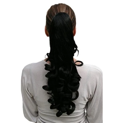 Abbildung von WIG ME UP NC 19 2 Haarteil/Zopf, schwarz, gelockt ca. 45 cm