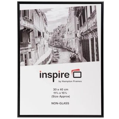 Abbildung von Aluminium Bilderrahmen/PAAF3040B BLK 30 x 40 cm schwarz