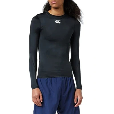 Abbildung von Canterbury Herren Mercury TCR Compression Long Sleeve T Shirt, Schwarz, XXX Large