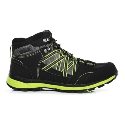 Abbildung von Regatta Herren Samaris II Mid Top Schuhe Wanderschuhe Schwarz/Limette 46
