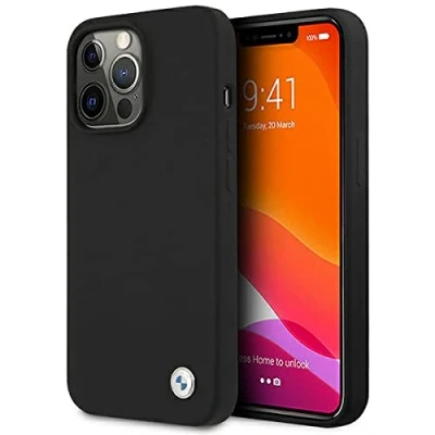 Abbildung von BMW BMHCP13LSILBK hülle für iPhone 13 Pro / 6,1&quot; schwarz Silicone Signature