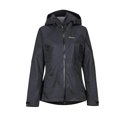 Abbildung von Marmot Damen Hardshell Regenjacke, Wasserdicht, Winddicht &amp; Atmungsaktiv Wm&#039;s PreCip Stretch Jacket, Black, XS, 46130