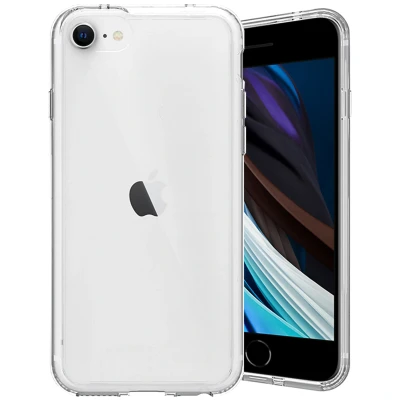 Abbildung von Apple iPhone SE (2022) Hülle Kunststoff Accezz Hard Case/Backcover Handyhülle Transparent Shockproof/Stoßfest