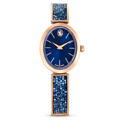 Abbildung von Swarovski Crystal ROCK OVAL Uhr, Damen, Größe: One Size, Blau