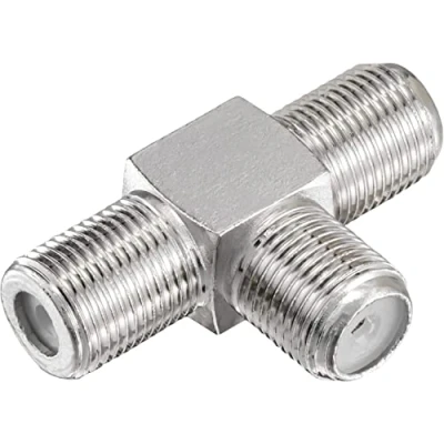 Abbildung von cablepelado Adapter F Buchse auf 2 x T grau