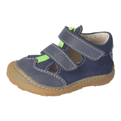 Abbildung von RICOSTA Jungen Kletthalbschuhe EBI, Baby und Kleinkinder Lauflernschuhe, Weite: Mittel, lose Einlage, Freizeitschuhe, Nautic (170), 21 EU