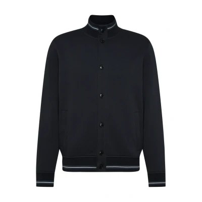 Abbildung von bugatti MIT Collegekragen Leichte Jacke, Herren, Größe: XL, Marine