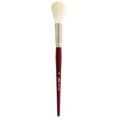 Abbildung von Silver Brush Limited 5518S Mop Weißer Runder Pinsel, Ölpinsel, Pinsel Acrylfarbe und Aquarell, Kurzer Griff, Größe 16