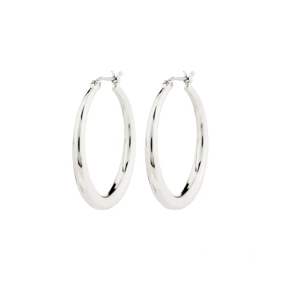 Abbildung von Pilgrim Jorun HOOP Ohrringe, Damen, Größe: One Size, Silver plated