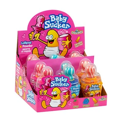 Abbildung von Baby Sucker, Brausepulver und Lutscher zum Dippen, 12 Stück