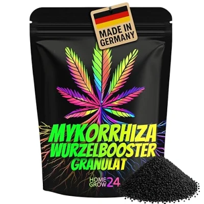 Abbildung von HOMEGROW24 Mykorrhiza Wurzelbooster, 100 g Granulat, organischer Wurzelaktivator, 100% natürlicher Wurzelstimulator ohne Chemie