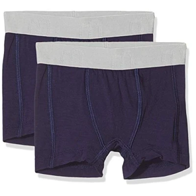 Abbildung von MINYMO Baby Jungen 2er Pack Unterhose Boxershorts, Blau (Dark Navy 778), (Herstellergröße: 86)