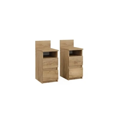 Abbildung von Vicco Nachttisch Monty, Goldkraft Eiche, 25 x 59.1 cm 2er Set