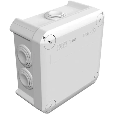Abbildung von OBO Bettermann Kabelabzweigkasten T 60 100x100x48mm 7 Eingänge